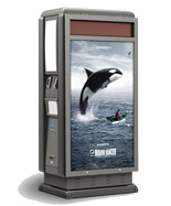 萬(wàn)德福鋼制廣告垃圾桶(全能型)HT-WDF011