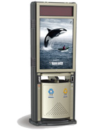 萬德福鋼制廣告垃圾桶(全能型)HT-WDF021