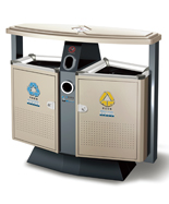 德瀾仕鋼制分類垃圾桶HT-WDF2222