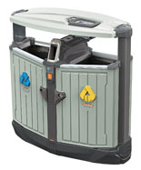 德瀾仕鋼塑分類垃圾桶HT-WDF268