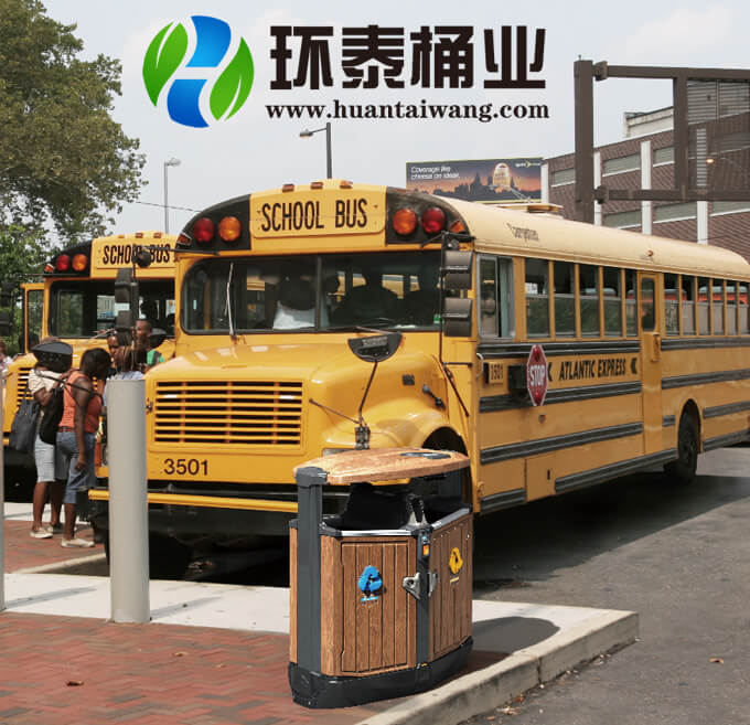 萬(wàn)德福分類木紋垃圾桶 萬(wàn)德福分類木紋垃圾桶實(shí)物圖6