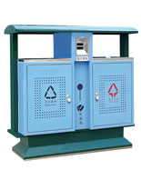 戶外鋼制垃圾桶HT-GZ2001A