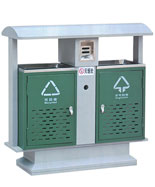 新款鋼制戶外垃圾桶HT-GZ2002A