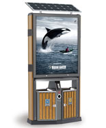 萬德福鋼木戶外垃圾桶(節(jié)能型)HT-WDF101