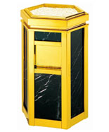 六邊形上投口酒店大理石垃圾桶HT-SN013