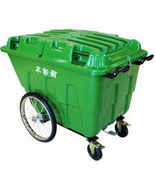 手推塑料垃圾清運(yùn)車HT-LJC115