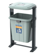 萬(wàn)德福戶(hù)外鋼制垃圾桶HT-WDF203