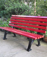 室外有靠背戶外防腐木休閑椅HT-XXY353