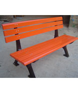 防腐木鑄鐵腳休閑園林椅HT-XXY363