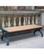 無靠背戶外塑木園林椅子HT-XXY420