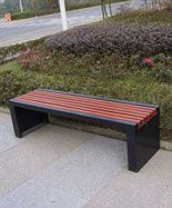 戶外街道公園防腐木休閑園林凳HT-XXY417