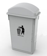 戶外灰色90L塑料垃圾桶HT-SL3460