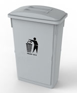 戶外塑料90L灰色垃圾桶HT-SL3480