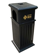 歐式戶外鋼制垃圾桶HT-GZ4291