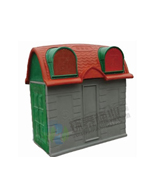 戶外分類玻璃鋼垃圾屋HT-SL2470