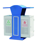 藍色分類鋼制垃圾箱HT-GZ8810