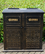 戶外鑄鋁分類垃圾桶HT-GZ4380