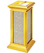 黃家座地鈦金垃圾桶HT-SN019