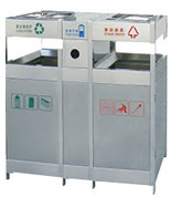 不銹鋼垃圾分類垃圾桶HT-BXG1530