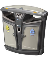 萬德福鍍鋅板鋼制垃圾桶HT-WDF200