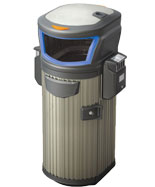 德瀾仕木條鋁合金垃圾桶HT-WDF600