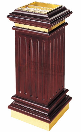 歐式鈦金酒店室內(nèi)垃圾桶