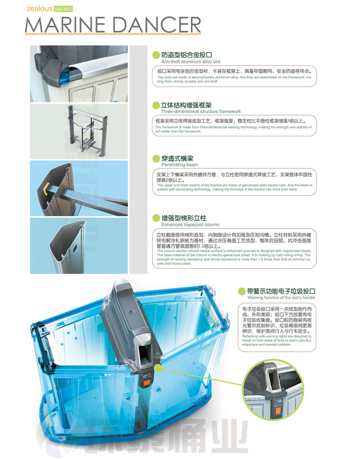 萬(wàn)德福分類木紋垃圾桶 萬(wàn)德福分類木紋垃圾桶實(shí)物圖4