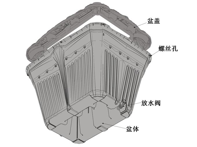 萬德福塑料花盆