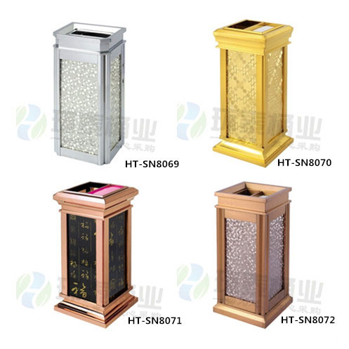 玫瑰金玻璃福臨系列垃圾桶