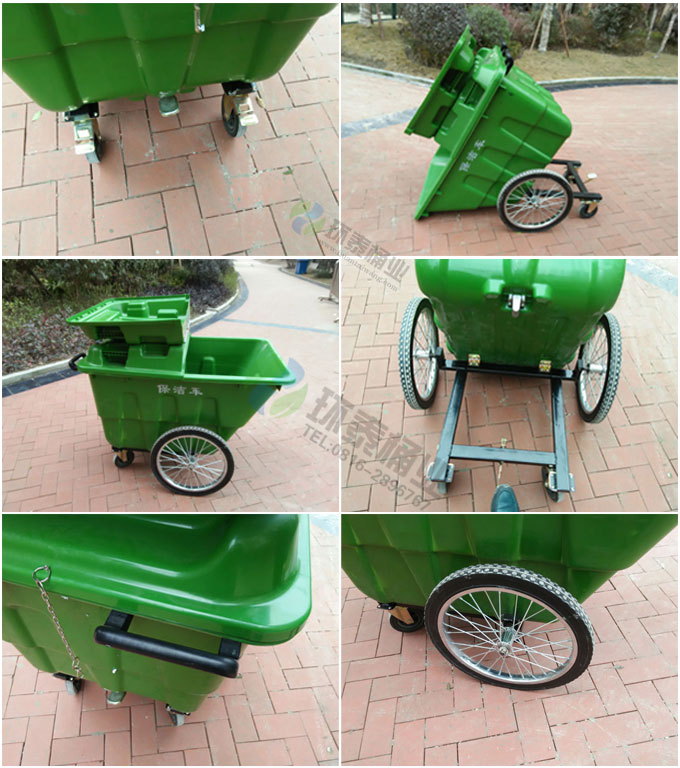 手推塑料垃圾清運(yùn)車