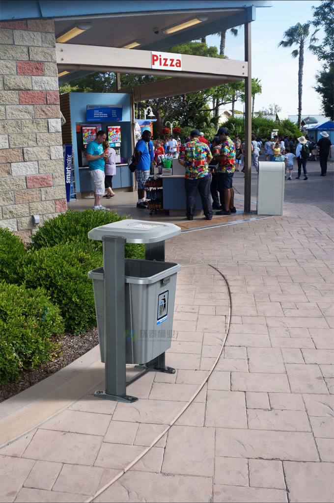 萬德福單桶戶外塑料垃圾桶