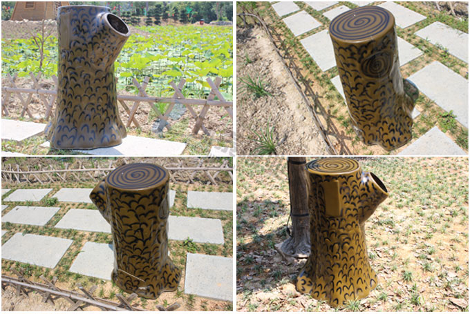 樹杈造型玻璃鋼垃圾桶