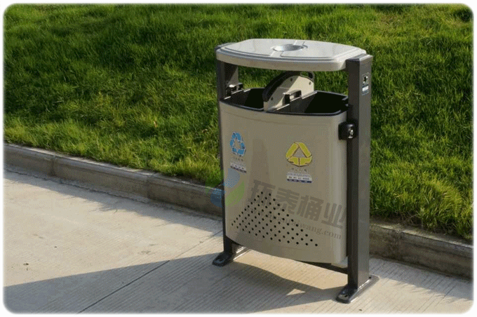 德瀾仕鋼制分類垃圾桶