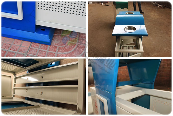 藍(lán)色分類鋼制垃圾箱