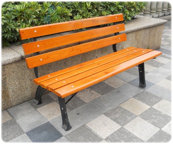 靠背新款防腐木休閑椅