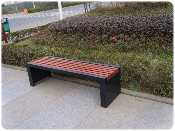 戶外街道公園防腐木休閑園林凳