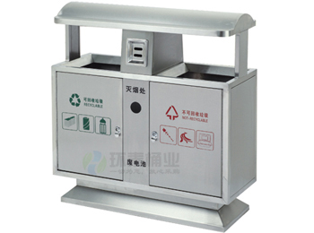 戶外分類不銹鋼垃圾筒