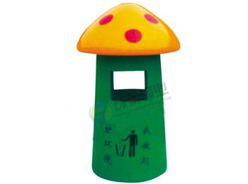 花蘑菇形戶外垃圾桶