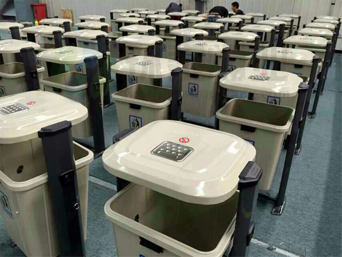 萬德福240L五色分類戶外垃圾桶