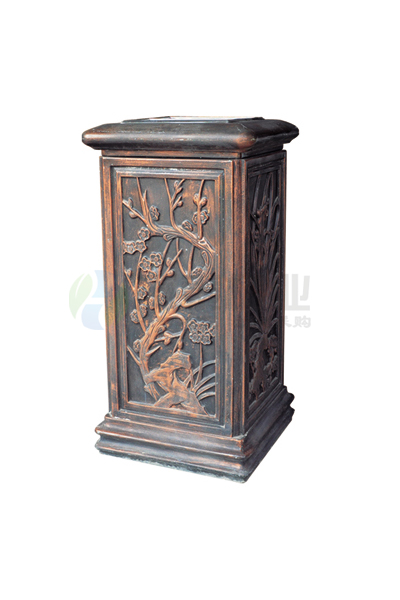 仿古方形玻璃鋼垃圾桶