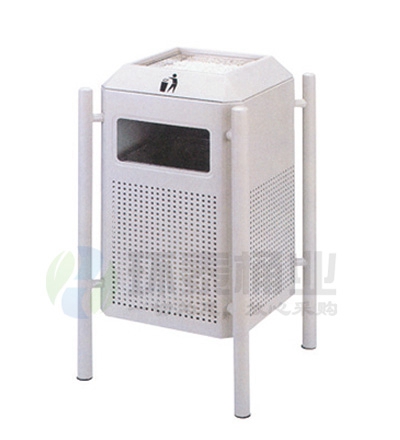 圓柱立面沖孔鋼制垃圾桶