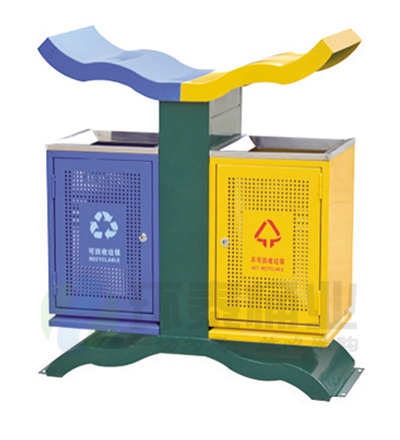 翼型雙色分類(lèi)沖孔垃圾筒