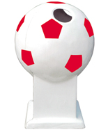 足球造型玻璃鋼垃圾桶HT-BLG2140