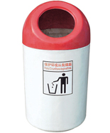 戶外圓筒玻璃鋼垃圾桶HT-BLG2200