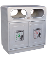 分類戶外玻璃鋼垃圾桶HT-BLG2280