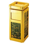 海棠角座地大理石酒店垃圾桶HT-SN003