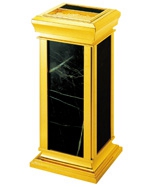 皇家座地鈦金大理石垃圾桶HT-SN007