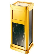 推蓋四菱角大理石酒店垃圾桶HT-SN008