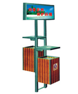 懸掛式鋼木分類垃圾箱HT-GM6500