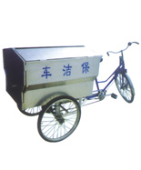 翻蓋式人力三輪垃圾清運(yùn)車HT-LJC113